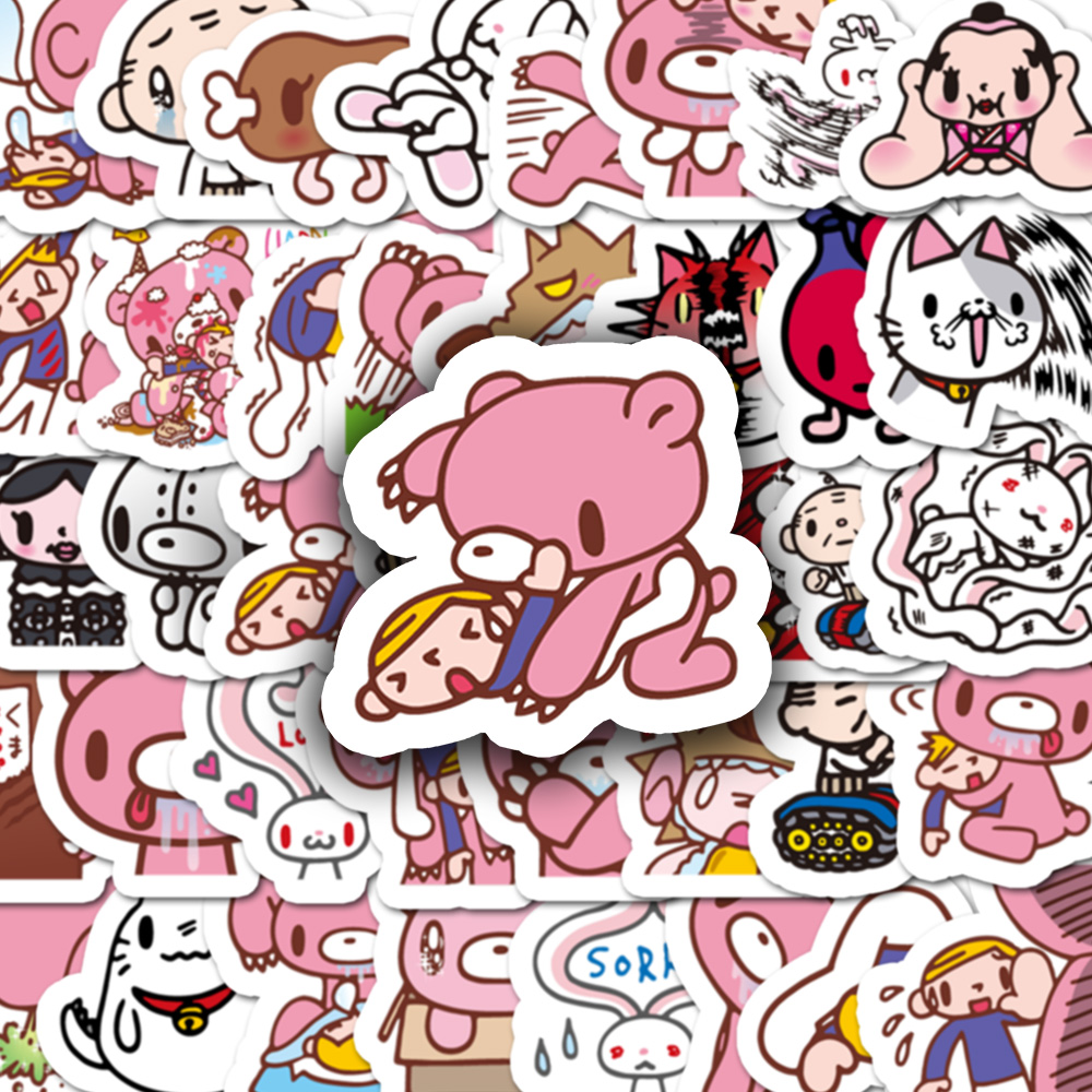 Memo Pad Sticky - 40 Buah Stiker Kartun Beruang Suram