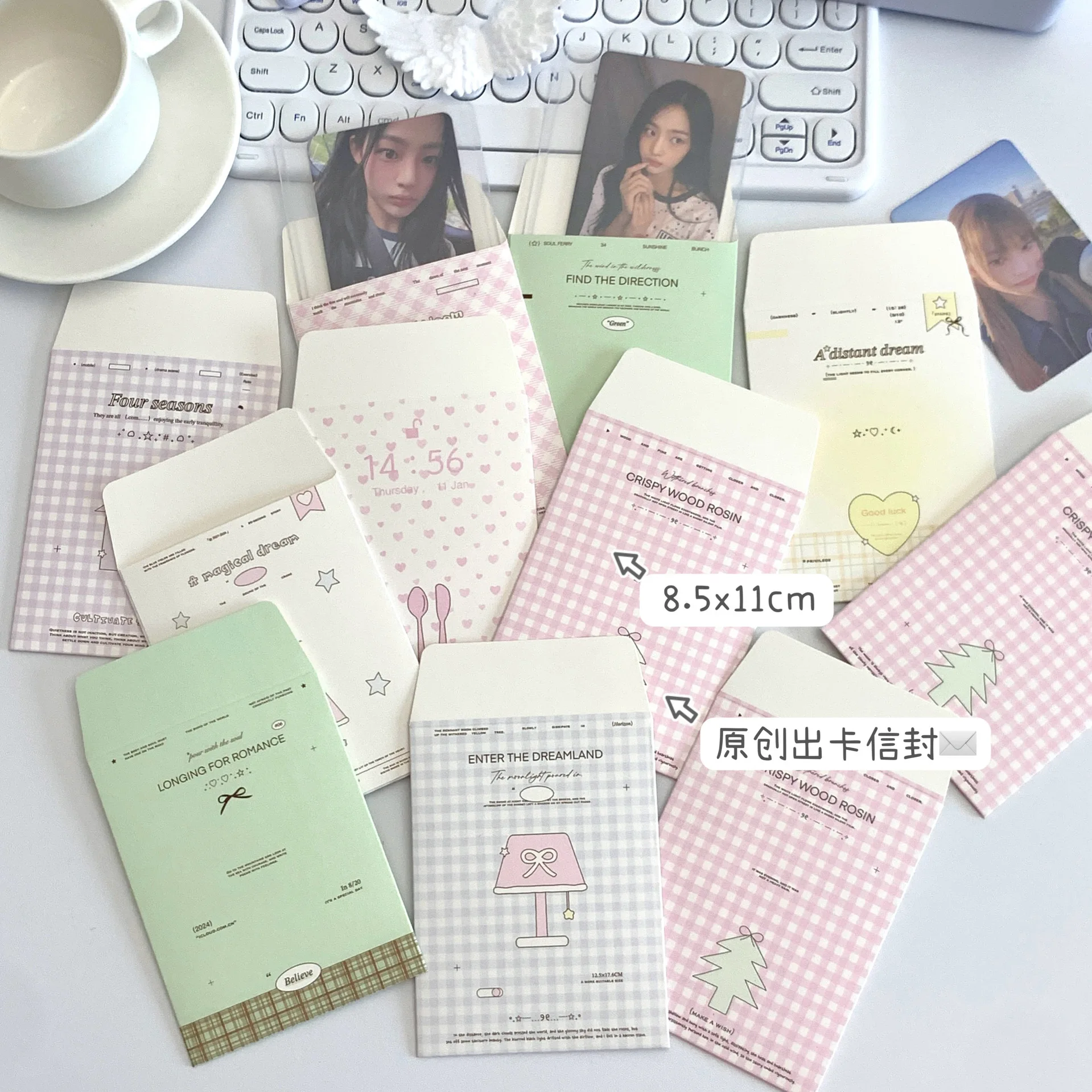 Letter Envelope Kraft - Tas amplop lengan kartu 6 buah