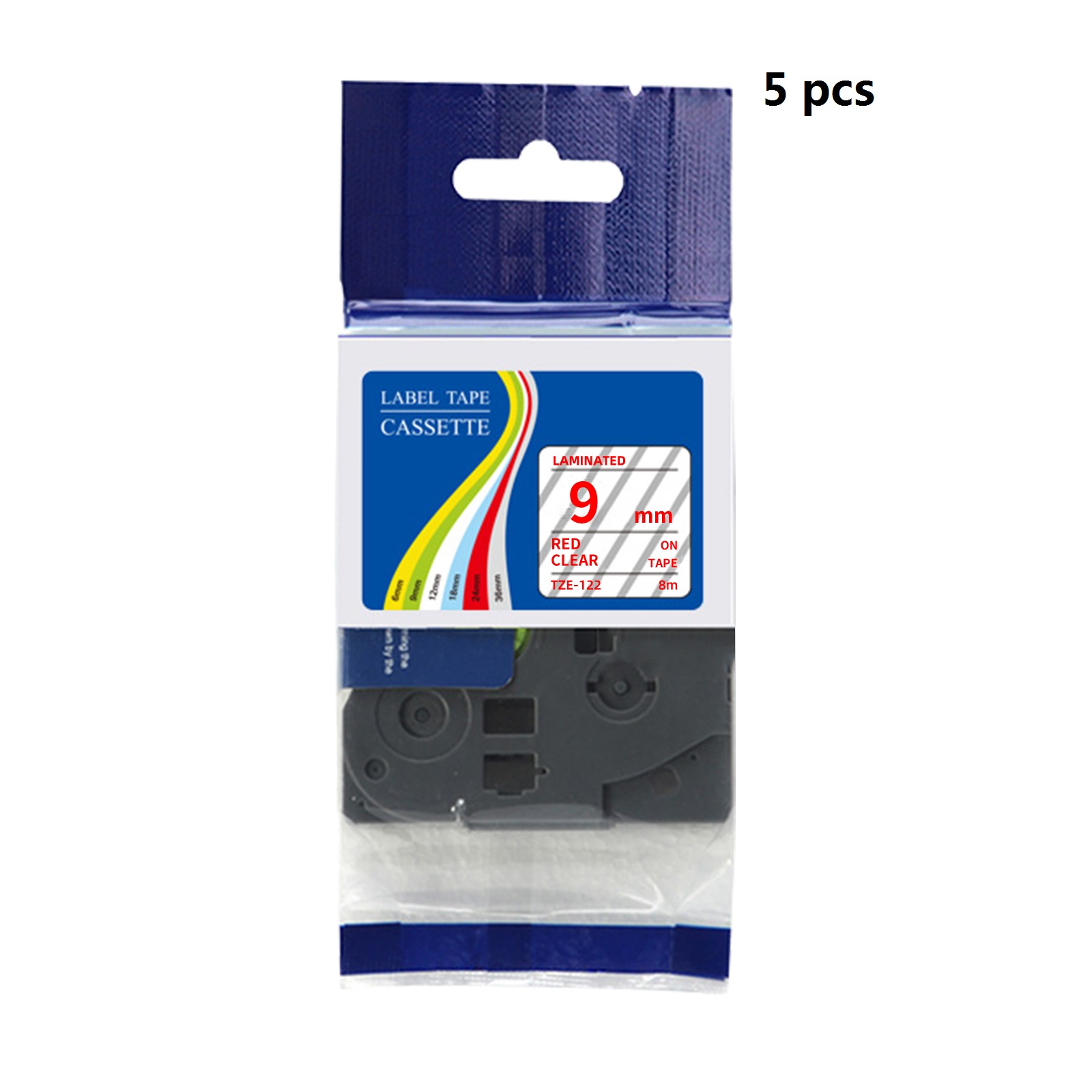Label Printer Tape - 5 Pcs Pita Label Laminasi Brother