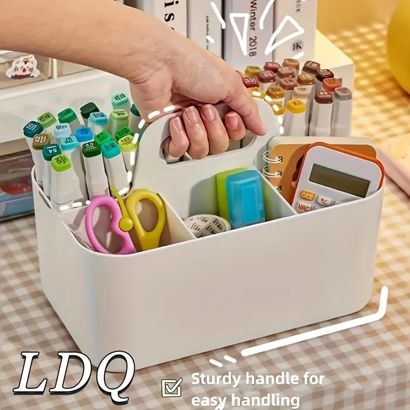 Ideal Stationery & Office Supply - Keranjang Penyimpanan 5 Kompartemen Portabel -