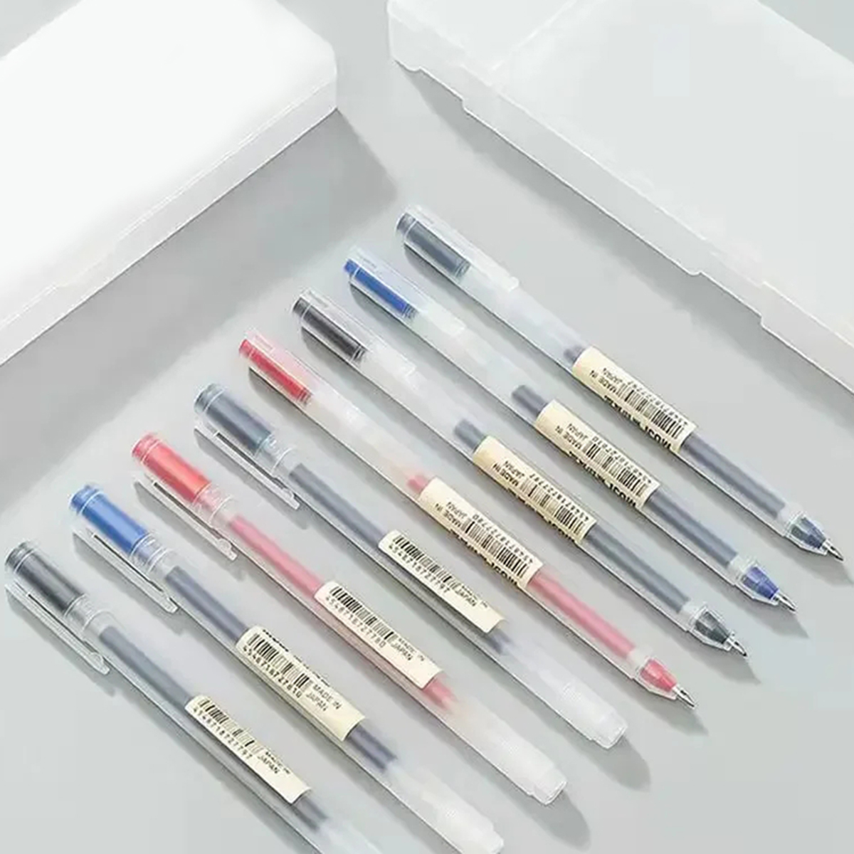 Muji Stationery Gel Pen - 3-6 buah/set 0.38mm pena Gel MUJIs