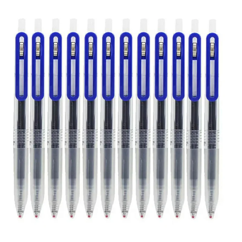 Muji Stationery Gel Pen - 1/3 Buah/Set Pena Gel 0.5Mm Pena