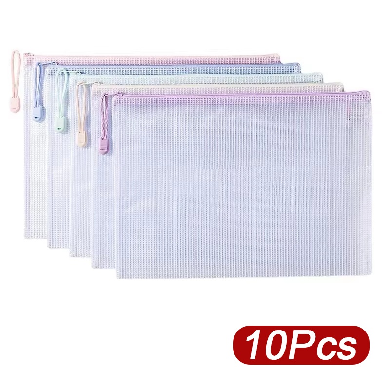 Is Stationery Office Supply - 5-30 Buah Tas Jaring Ritsleting A4/A5