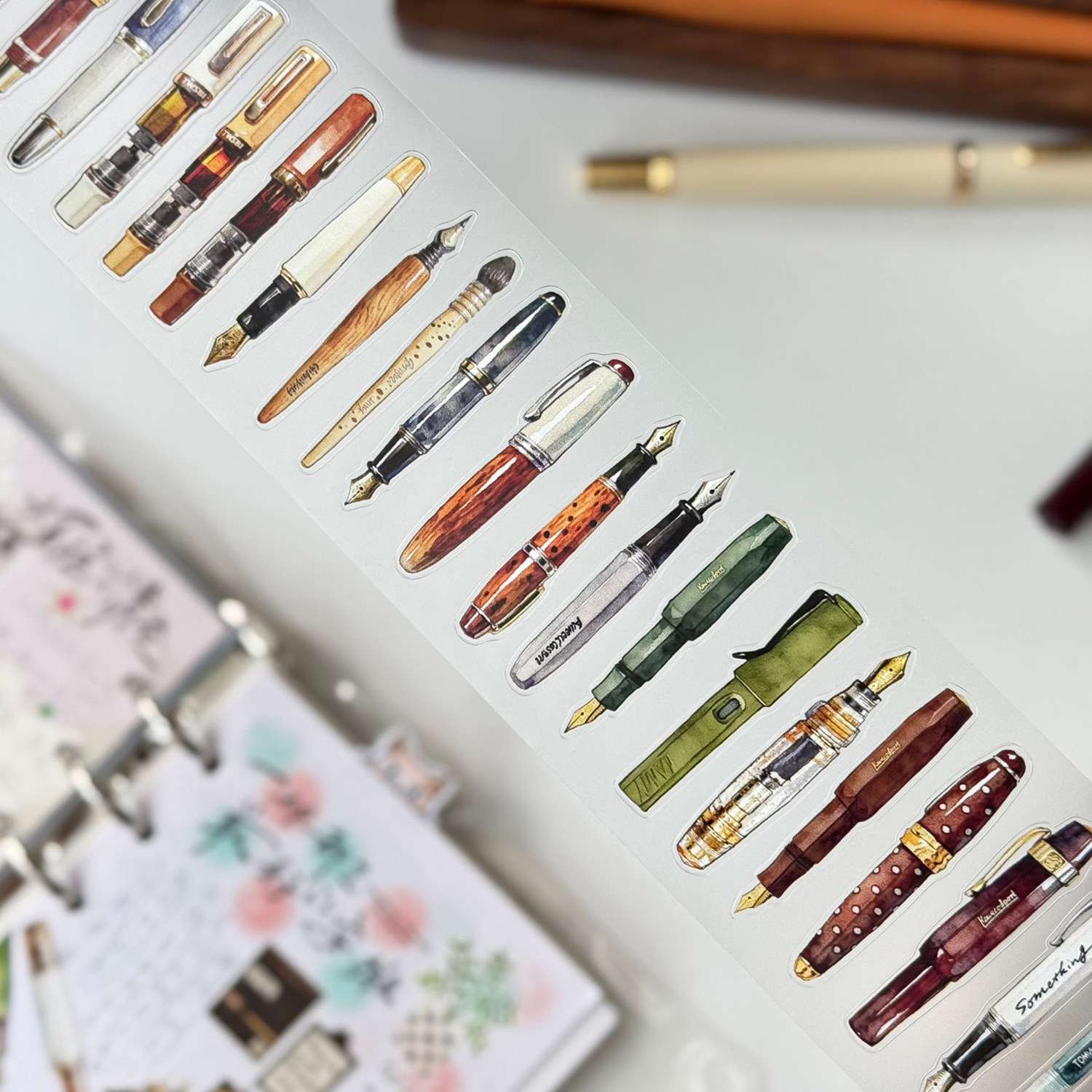 Washi Tape Set - DengDeng Studio Koleksi Pena Vintage Dreamy,