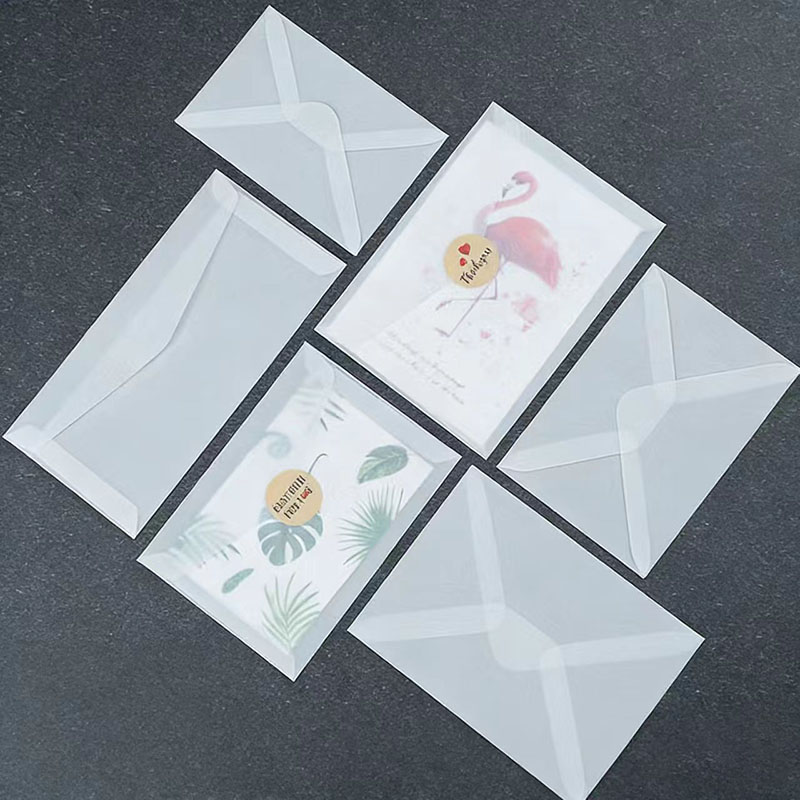 Letter Envelope Kraft - 50 Buah Amplop Kosong Tembus Pandang