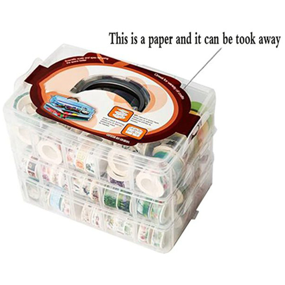Washi Tape Set - Kotak Penyimpanan Washi Tape 3 Lapis