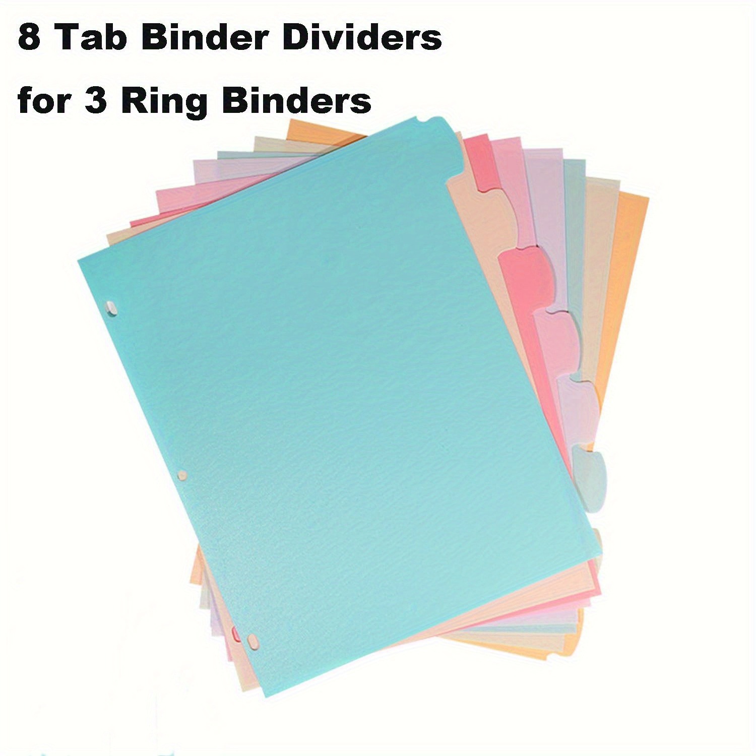 Index Tab Divider - 8 Pembagi Binder Tab untuk Binder