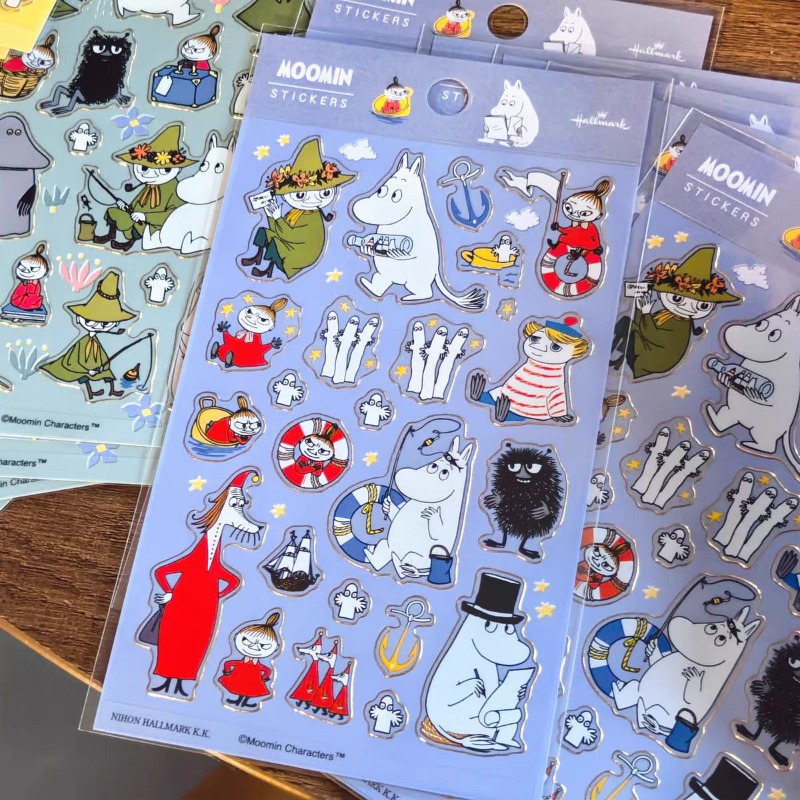 Memo Pad Sticky - Stiker Dekoratif Kartun Moomin Perlengkapan Kerajinan