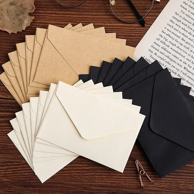 Letter Envelope Kraft - 20/40/80 Buah Amplop Jendela Kertas Mini
