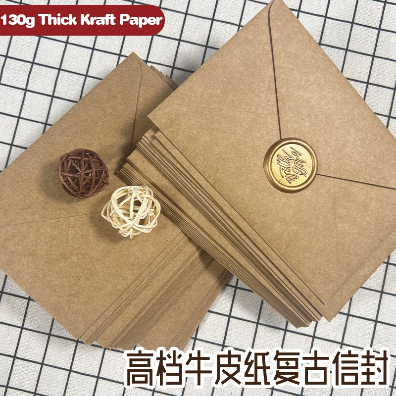 Letter Envelope Kraft - 50 Buah Amplop Kertas Coklat Kraft