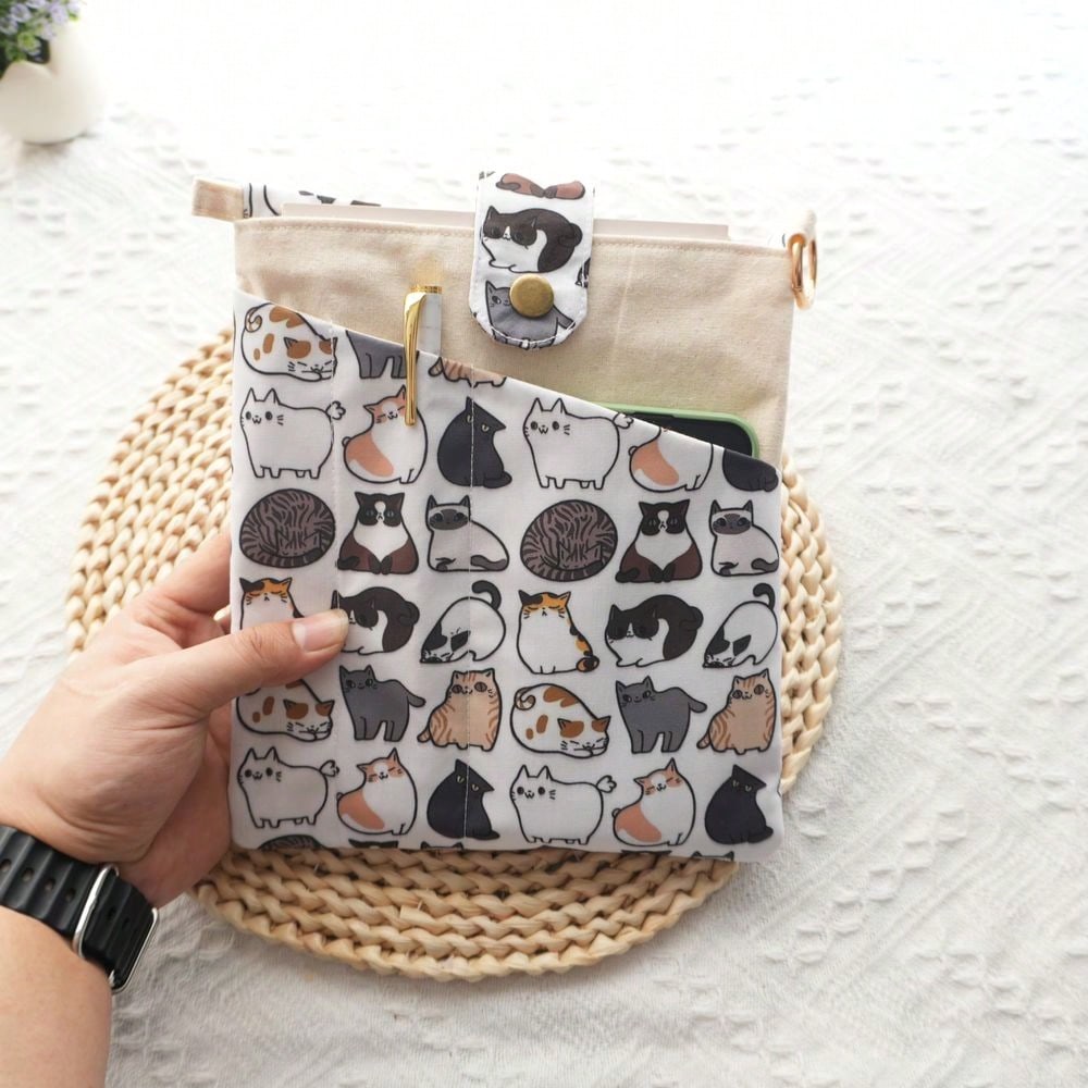 1 Buah Tas Buku Kanvas Kucing  - Ideal Stationery & Office Supply ulasan dan harga