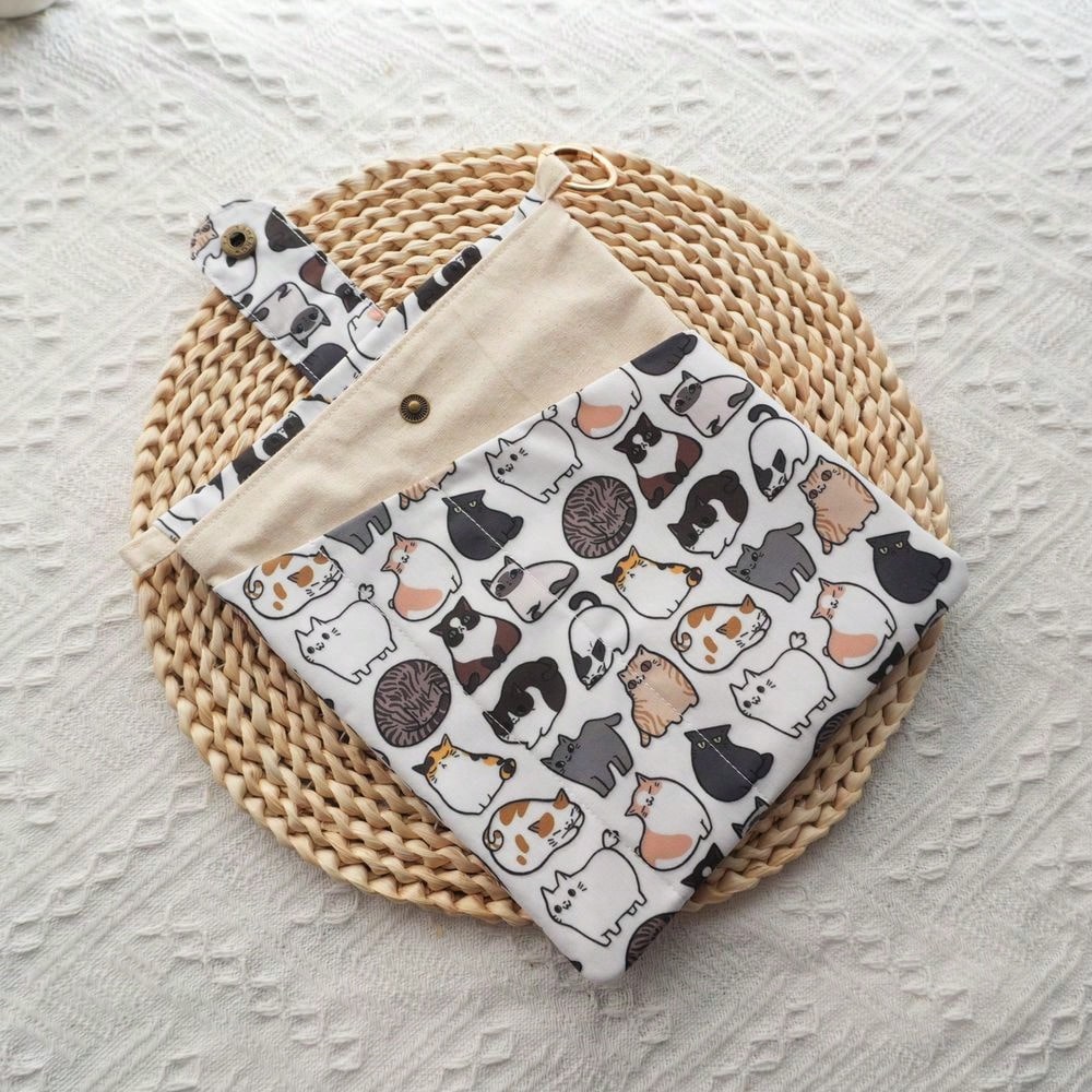1 Buah Tas Buku Kanvas Kucing  - Ideal Stationery & Office Supply ulasan dan harga