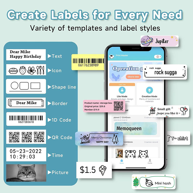 12*40Mm Stiker Termal Transpar - Label Printer Tape ulasan dan harga