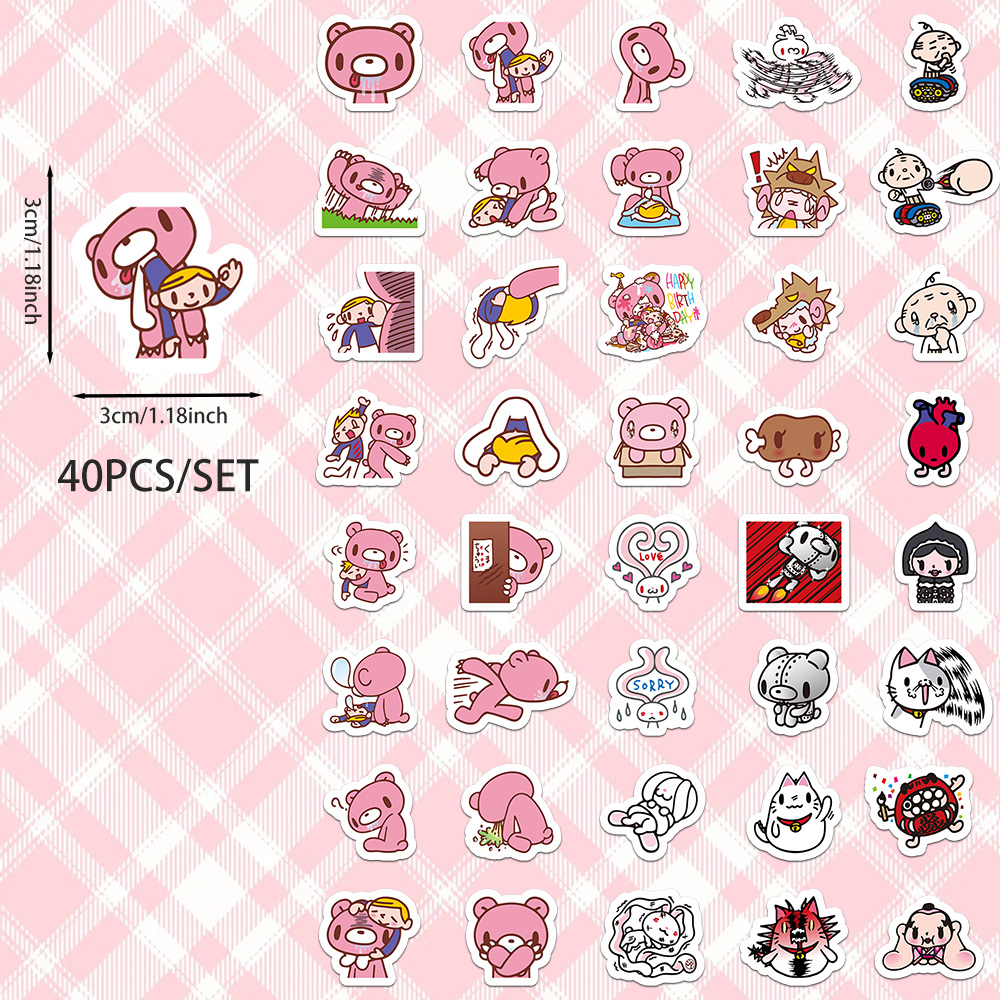 40 Buah Stiker Kartun Beruang  - Memo Pad Sticky ulasan dan harga