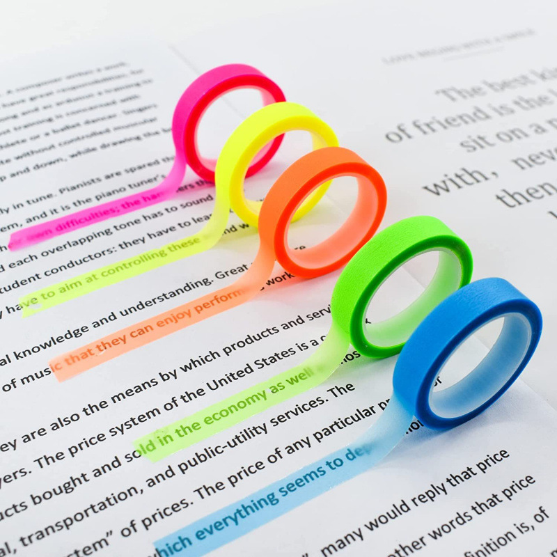 5 Gulungan Tab Indeks Neon Tra - Index Tab Divider ulasan dan harga