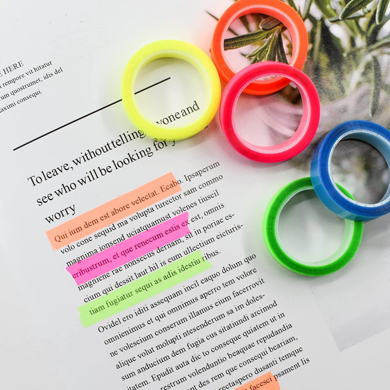 5 Gulungan Tab Indeks Neon Tra - Index Tab Divider ulasan dan harga