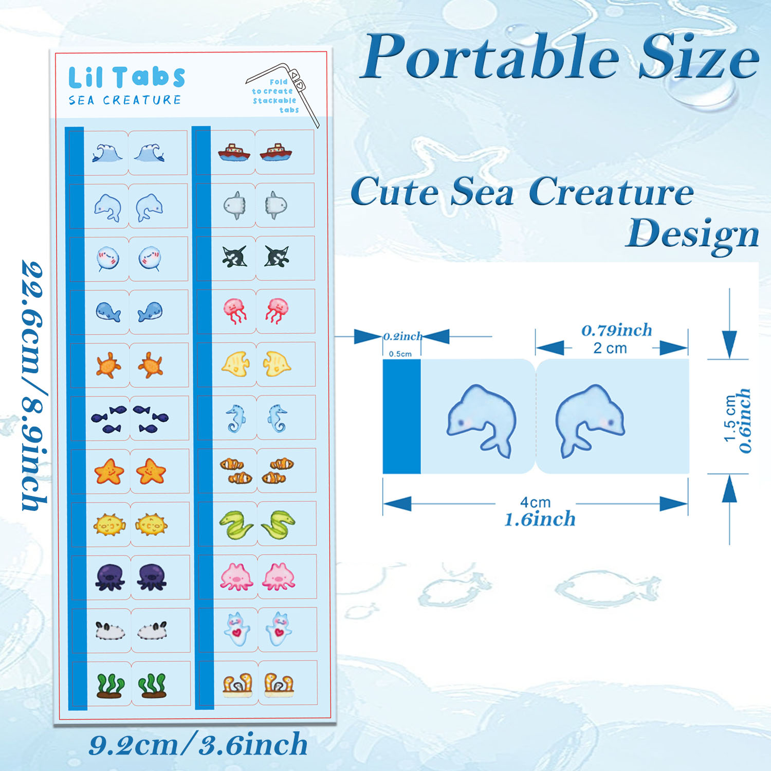 Tab Stiker Tab Lil Makhluk Lau - Memo Pad Sticky ulasan dan harga