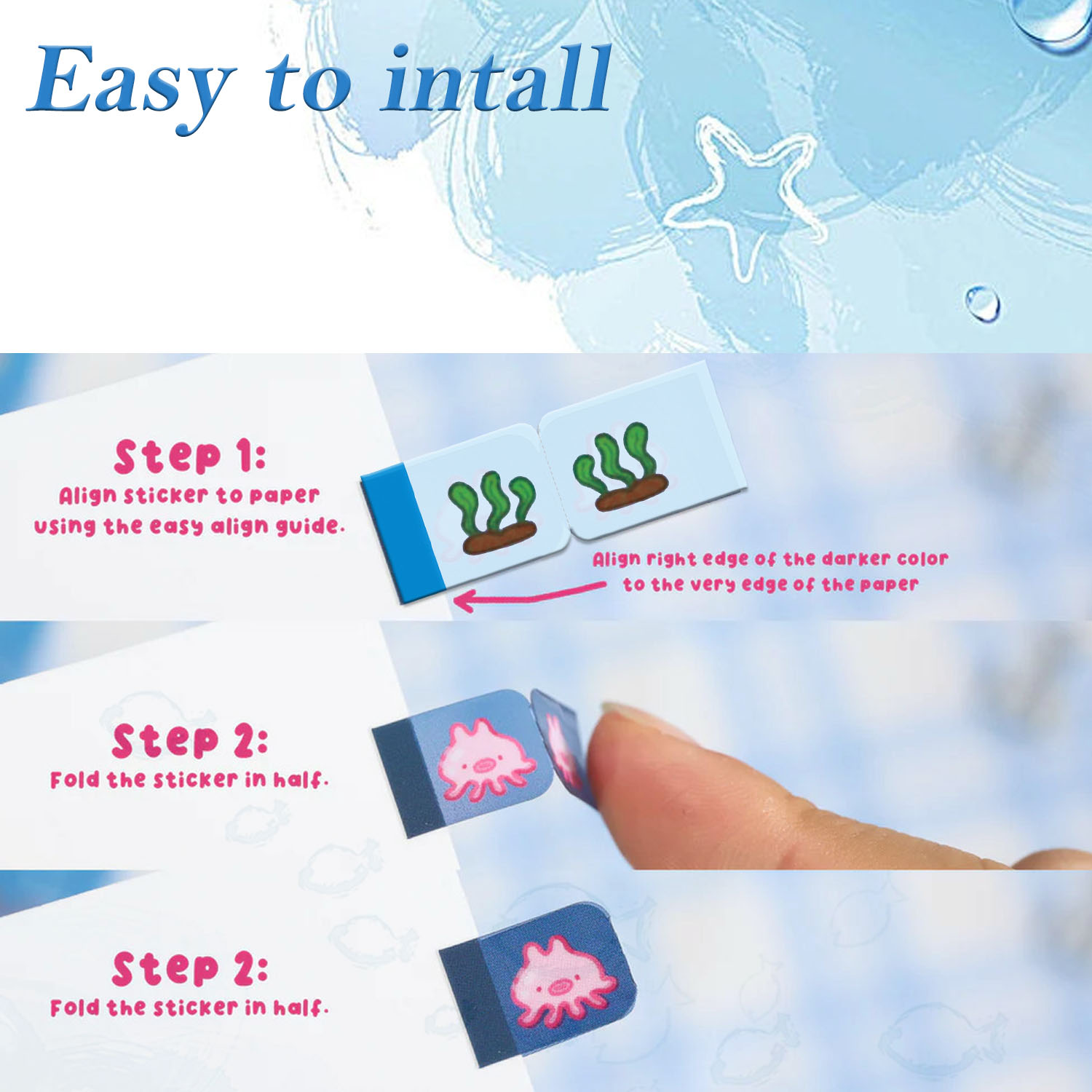 Tab Stiker Tab Lil Makhluk Lau - Memo Pad Sticky ulasan dan harga