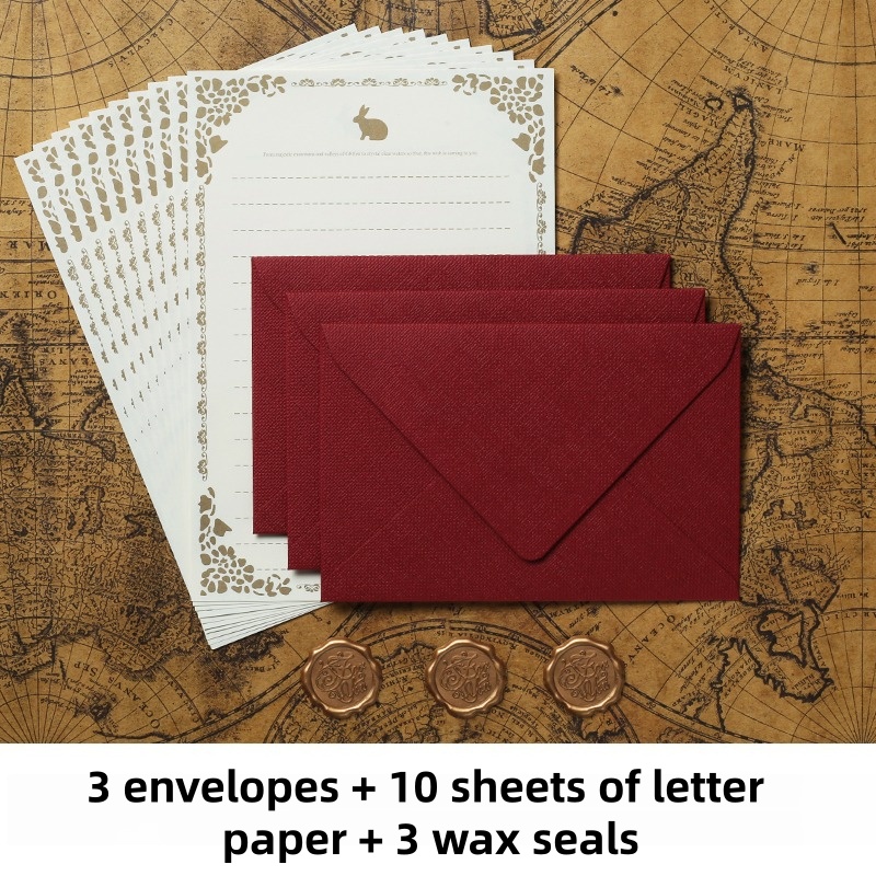 16 Buah Amplop Linen Antik Set - Letter Envelope Kraft ulasan dan harga
