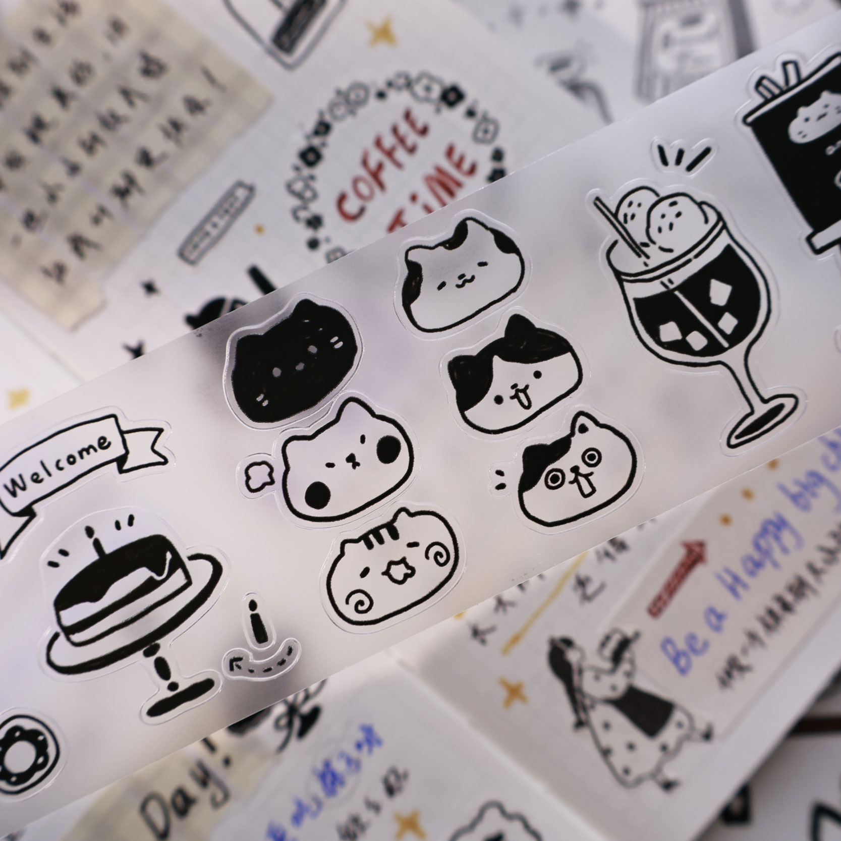 YiEr Studio Vintage Harian Kuc - Washi Tape Set ulasan dan harga