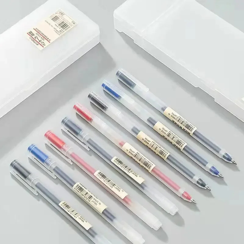3-6 buah pena Gel Kawaii hitam - Muji Stationery Gel Pen ulasan dan harga