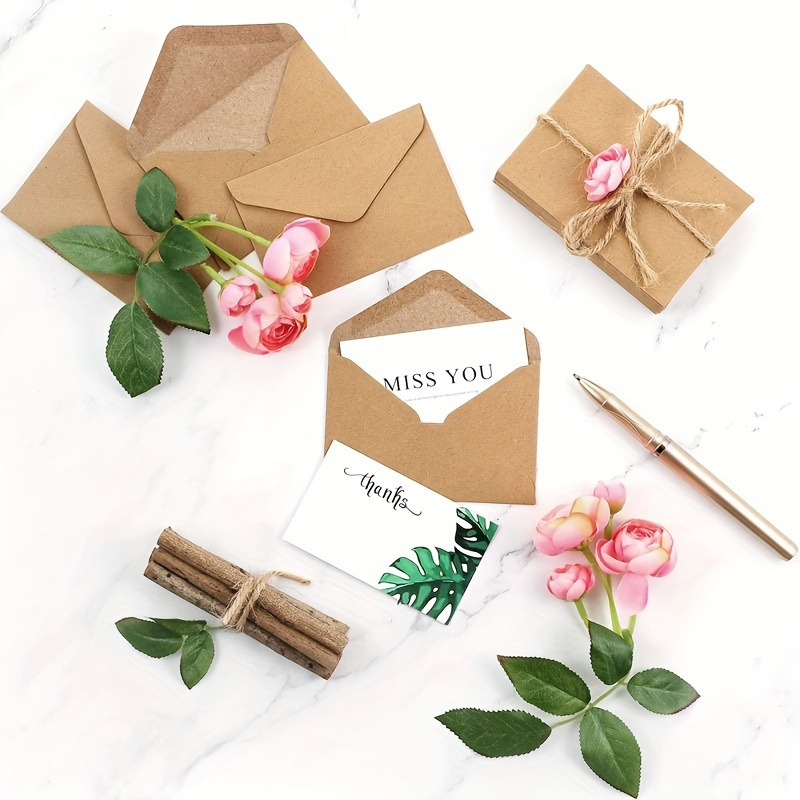 50/100 Buah Amplop Kertas Kraf - Letter Envelope Kraft ulasan dan harga