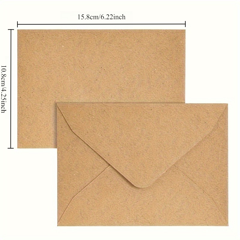 50/100 Buah Amplop Kertas Kraf - Letter Envelope Kraft ulasan dan harga