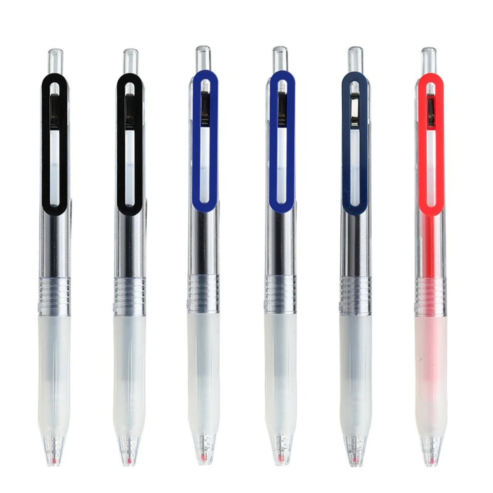 Set Pena Gel Tekan MUJIS Tinta - Muji Stationery Gel Pen ulasan dan harga