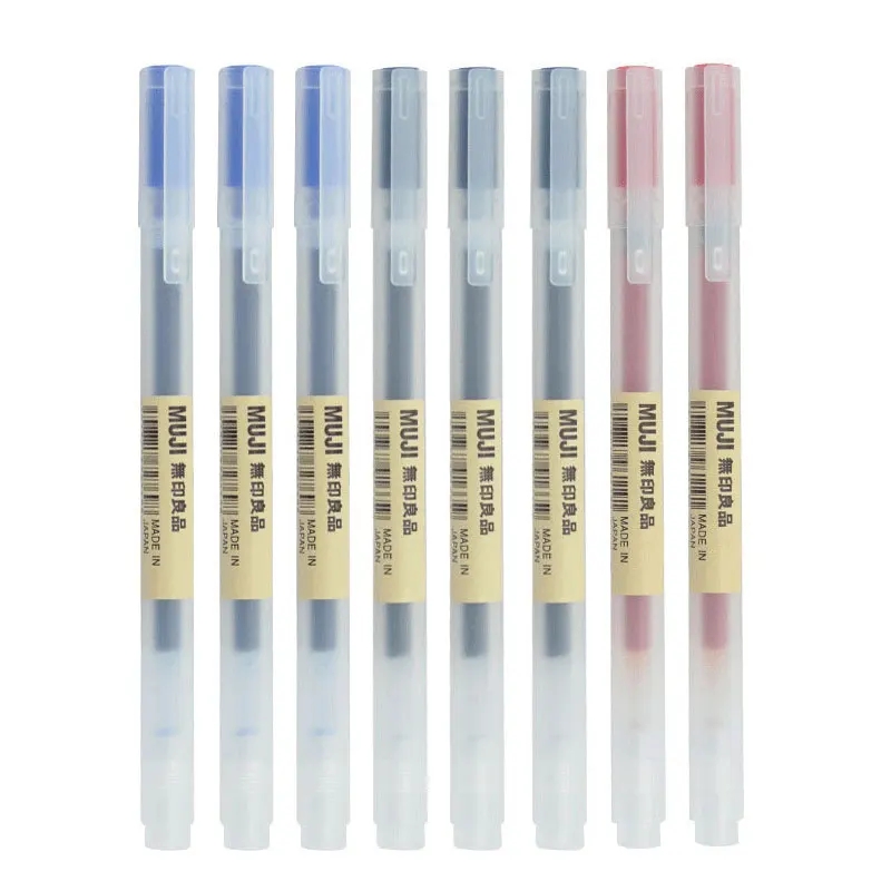 3-6 buah/set 0.38mm pena Gel M - Muji Stationery Gel Pen ulasan dan harga