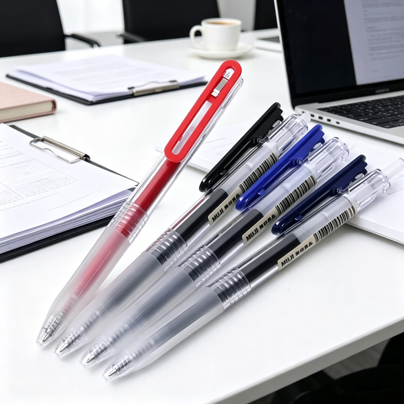 Pena Gel MUJI Retractable 0.5m - Muji Stationery Gel Pen ulasan dan harga