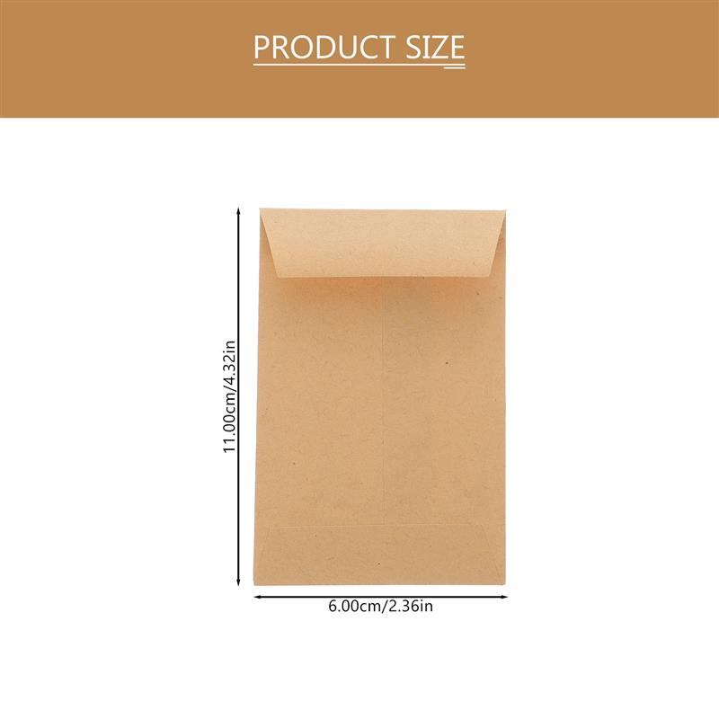 100 Buah Amplop Biji Kraft Kec - Letter Envelope Kraft ulasan dan harga