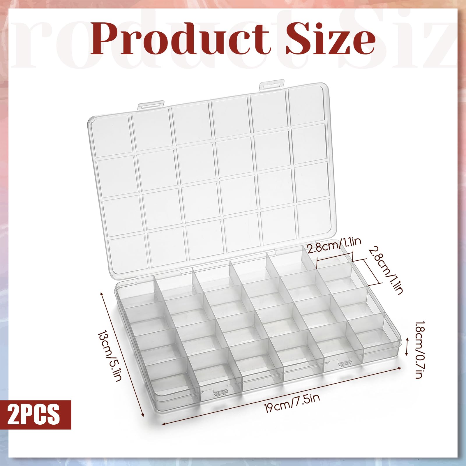 Kotak Organizer Plastik 24-Gri - Washi Tape Set ulasan dan harga
