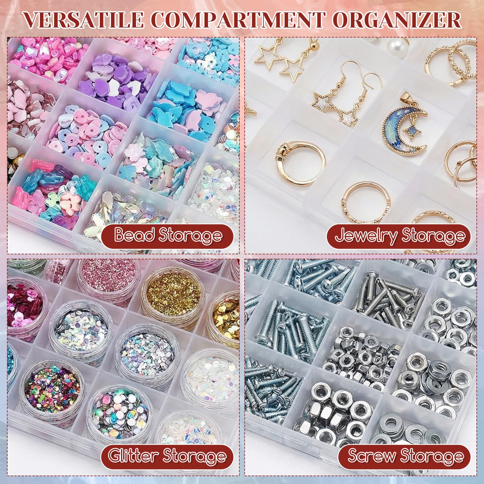 Kotak Organizer Plastik 24-Gri - Washi Tape Set ulasan dan harga