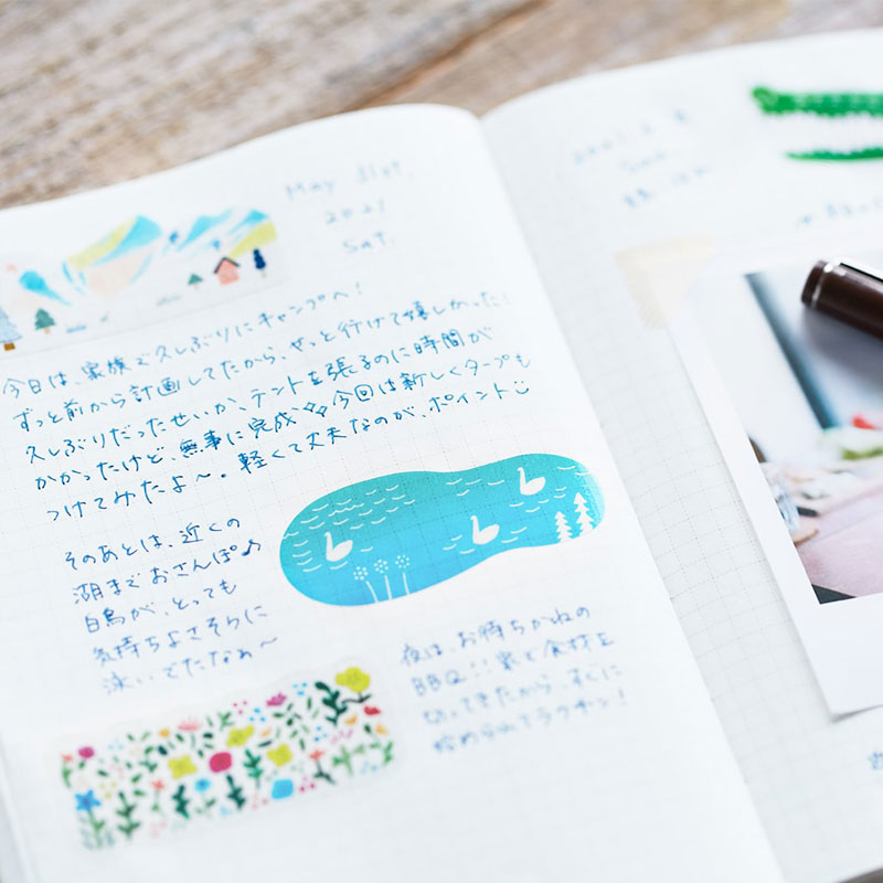 Jepang KITTA kecil lucu Kertas - Washi Tape Set ulasan dan harga