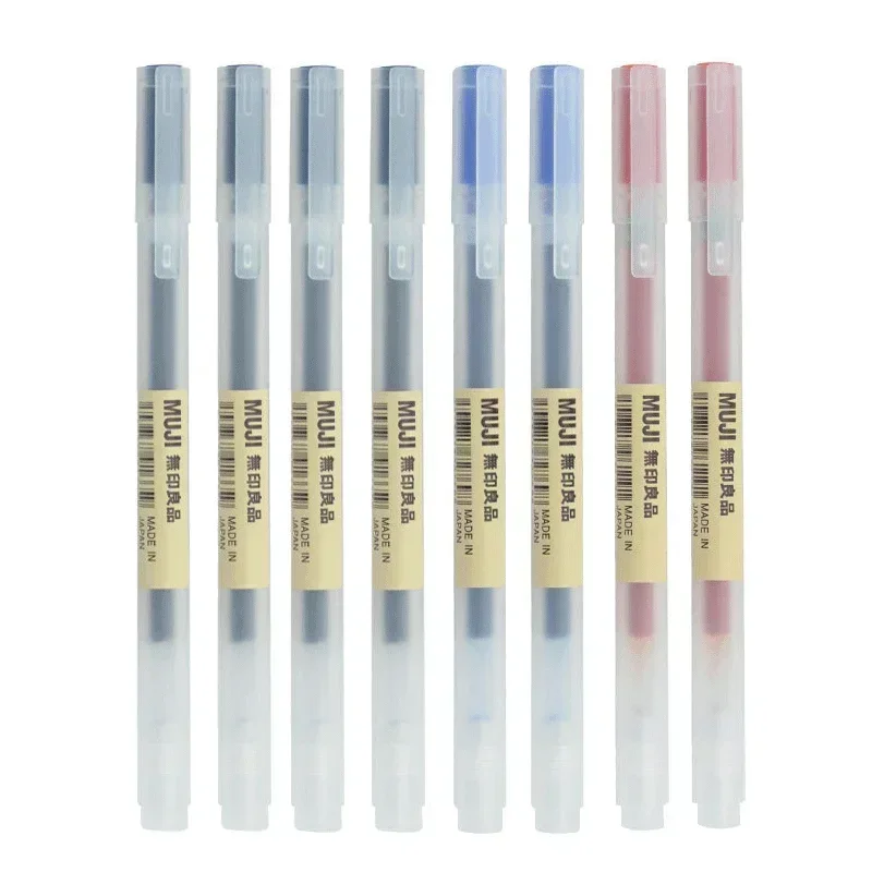6/8 Buah/Set Pena Gel MUJIs Hi - Muji Stationery Gel Pen ulasan dan harga