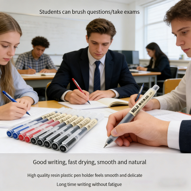 6/8 Buah Pena Gel Gaya MUJIs,  - Muji Stationery Gel Pen ulasan dan harga