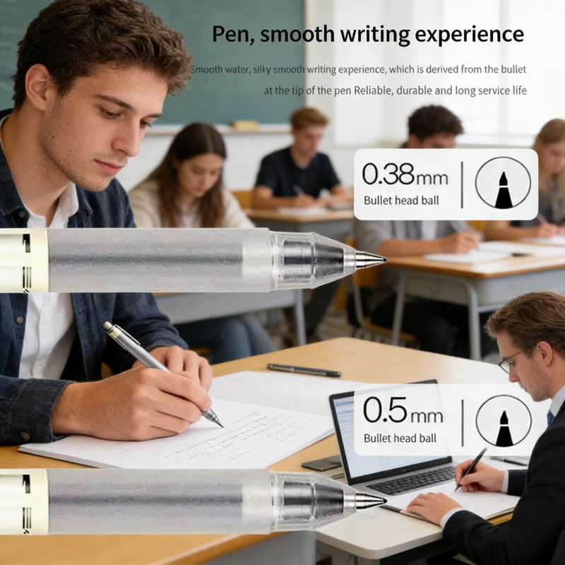 6/8 Buah Pena Gel Gaya MUJIs,  - Muji Stationery Gel Pen ulasan dan harga