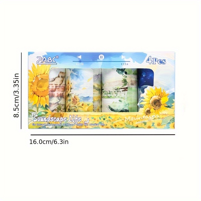 4Roll Pita Dekoratif Pola Lans - Memo Pad Sticky ulasan dan harga